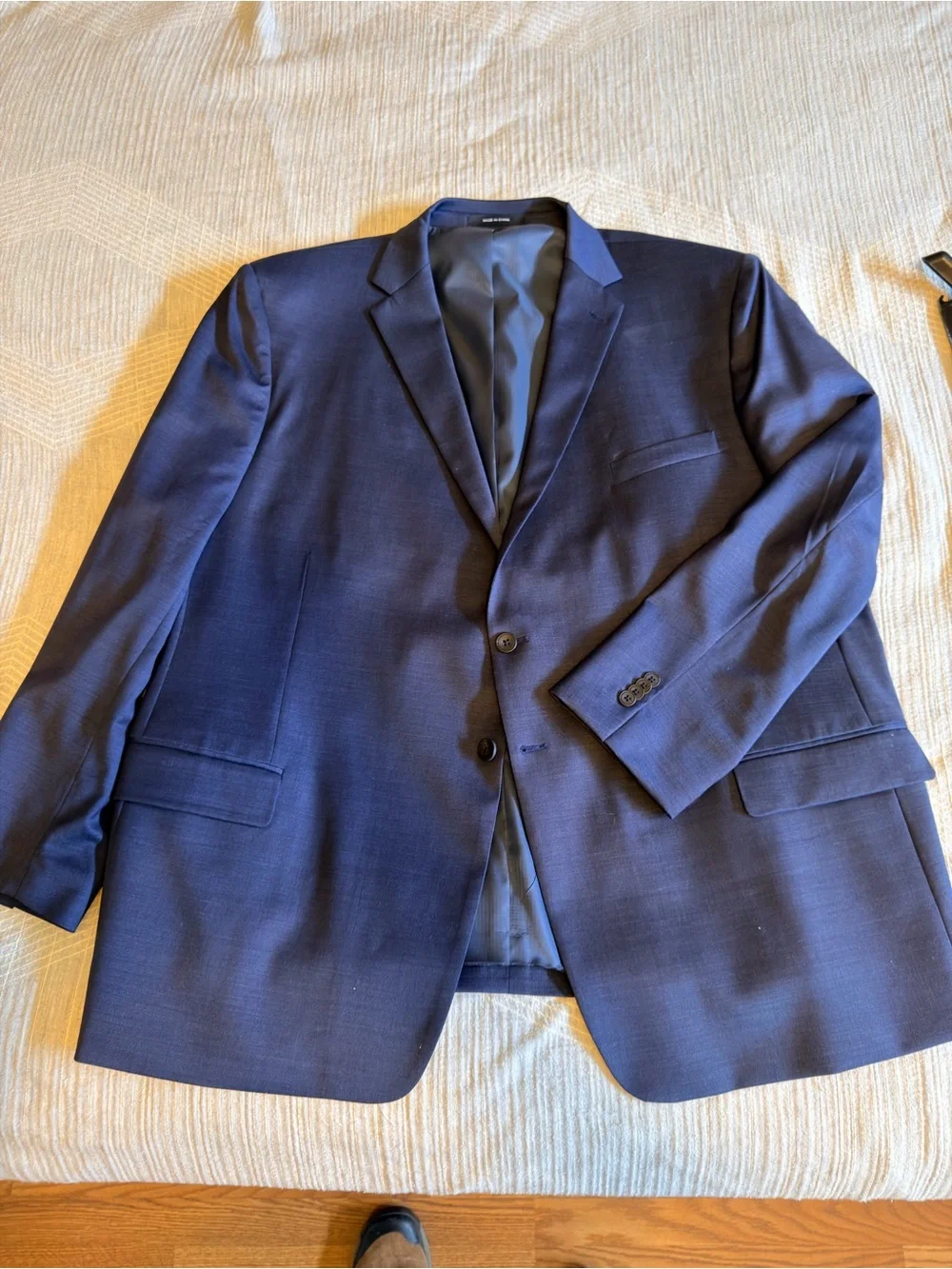 Kenneth Cole Navy Blue Blazer 52R Excellent condition.